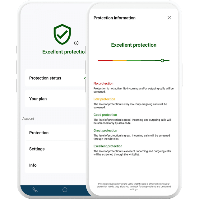 App protection screen