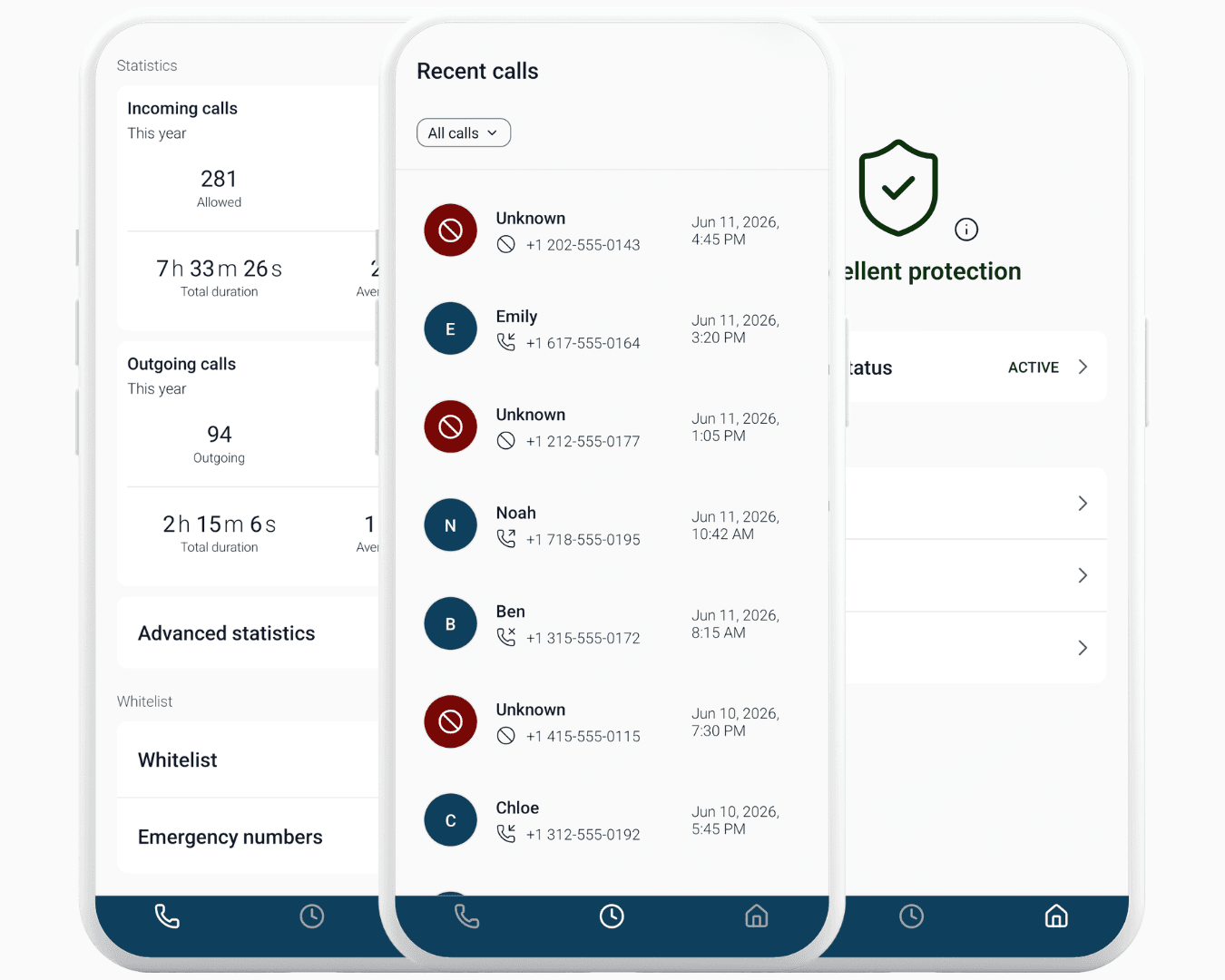 App overview screen