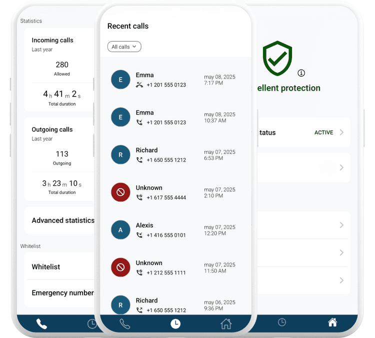 App overview screen